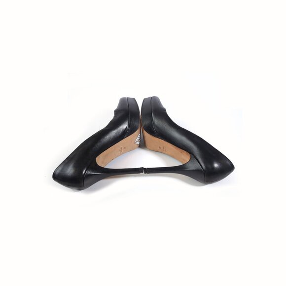 Gucci Black Pumps Size 39 Womens 9 Black Calfskin Platform Square Toe Pumps - Picture 7 of 8
